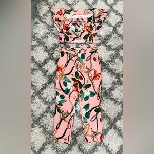Floral Pink Two-Piece Set